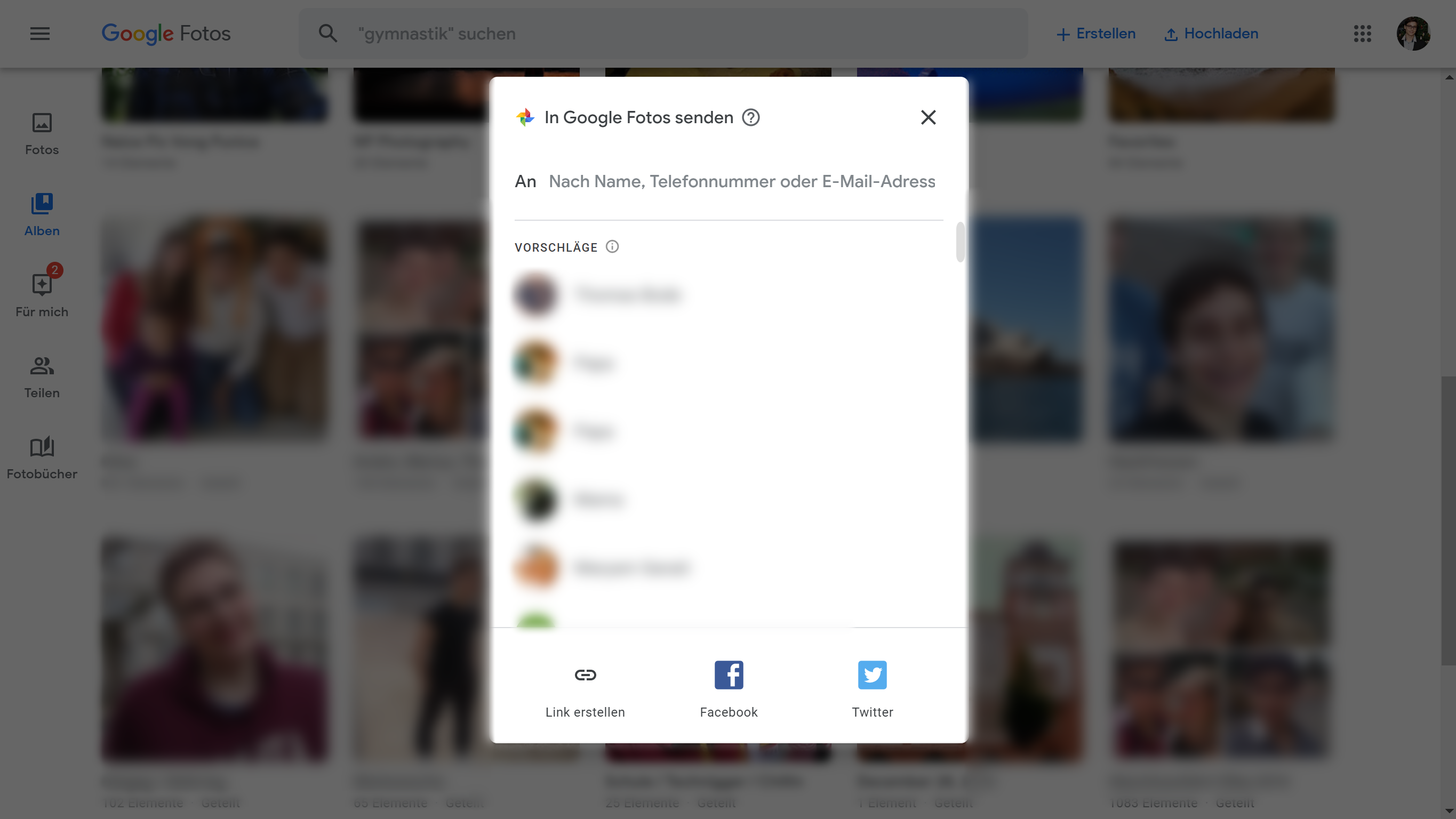 Album aus Google Fotos teilen so klappt
